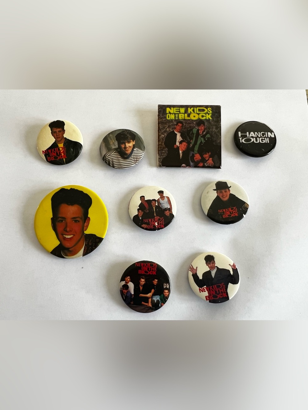 New kids on the block buttons / pins set of 9